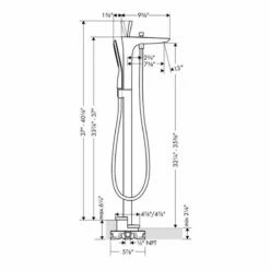 Hansgrohe PuraVida Freestanding Tub Filler -Hansgrohe Shop 15473401 1