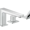 Hansgrohe Metropol 4-Hole Roman Tub Set Trim With Lever Handles And 1.75 GPM Handshower