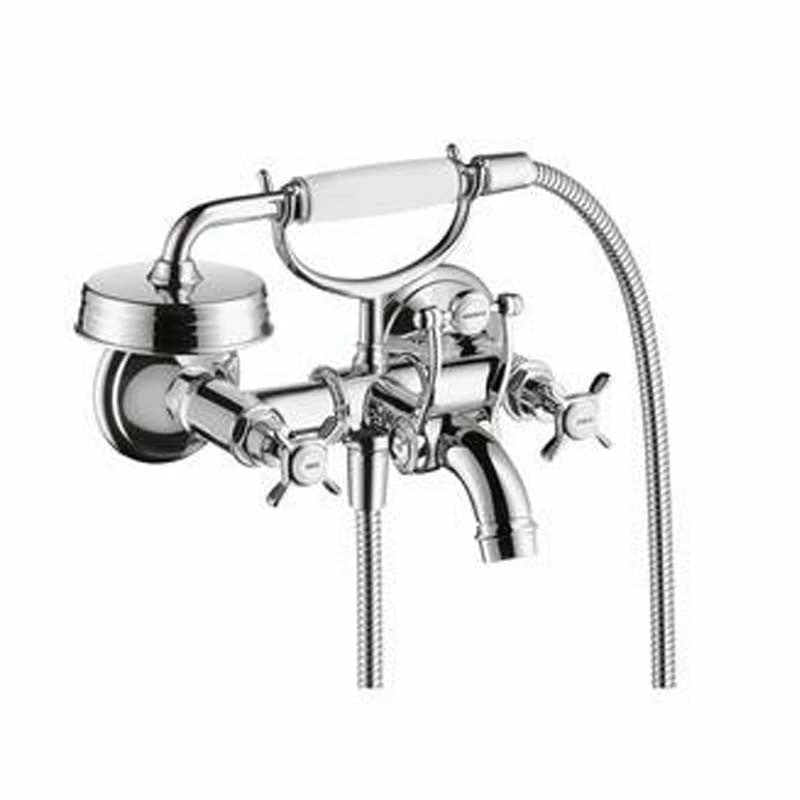 Axor Montreal Wall Mounted Tub Filler With Cross Handle 1 Axor Montreal Wall Mounted Tub Filler With Cross Handle