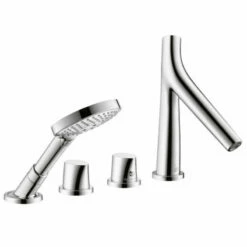 Axor Starck Organic 4 Hole Roman Tub Set (Chrome)