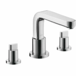 Hansgrohe Metris S 3 Hole Roman Tub Trim With Full Handle