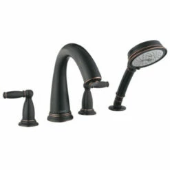 Hansgrohe Swing C 4 Hole Tub Filler Trim With Lever Handle -Hansgrohe Shop 18 hpu70174 tif