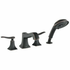 Hansgrohe Metris C 4-Hole Tub Filler Trim -Hansgrohe Shop 18 hpu70482 tif