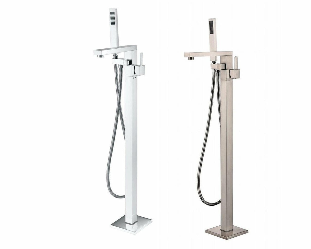 MTD Vanities Eilat 2011 Single Handle Floor Mount Tub Filler With Hand Shower 1 MTD Vanities Eilat 2011 Single Handle Floor Mount Tub Filler With Hand Shower