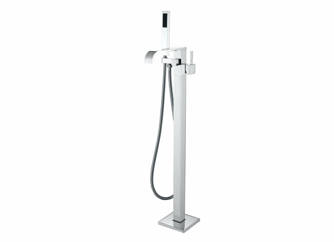MTD Vanities Eilat 2015 Single Handle Floor Mount Tub Filler With Hand Shower 2 MTD Vanities Eilat 2015 Single Handle Floor Mount Tub Filler With Hand Shower - Image 2