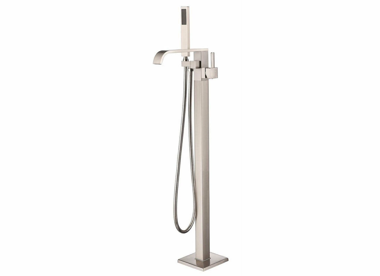 MTD Vanities Eilat 2015 Single Handle Floor Mount Tub Filler With Hand Shower 3 MTD Vanities Eilat 2015 Single Handle Floor Mount Tub Filler With Hand Shower - Image 3