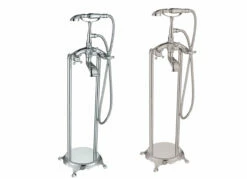 MTD Vanities Eilat 2019 Double Handle Floor Mount Tub Filler With Hand Shower