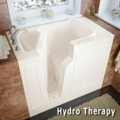 MediTub 2646 Series 26 X 46 Gelcoat Fiberglass Walk-In Bathtub -Hansgrohe Shop 2646 hydro