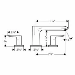 Hansgrohe Metris E 3 Hole Roman Tub -Hansgrohe Shop 37 hmu00417 tif