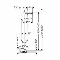 Axor Citterio Freestanding Tub Filler -Hansgrohe Shop 39451001