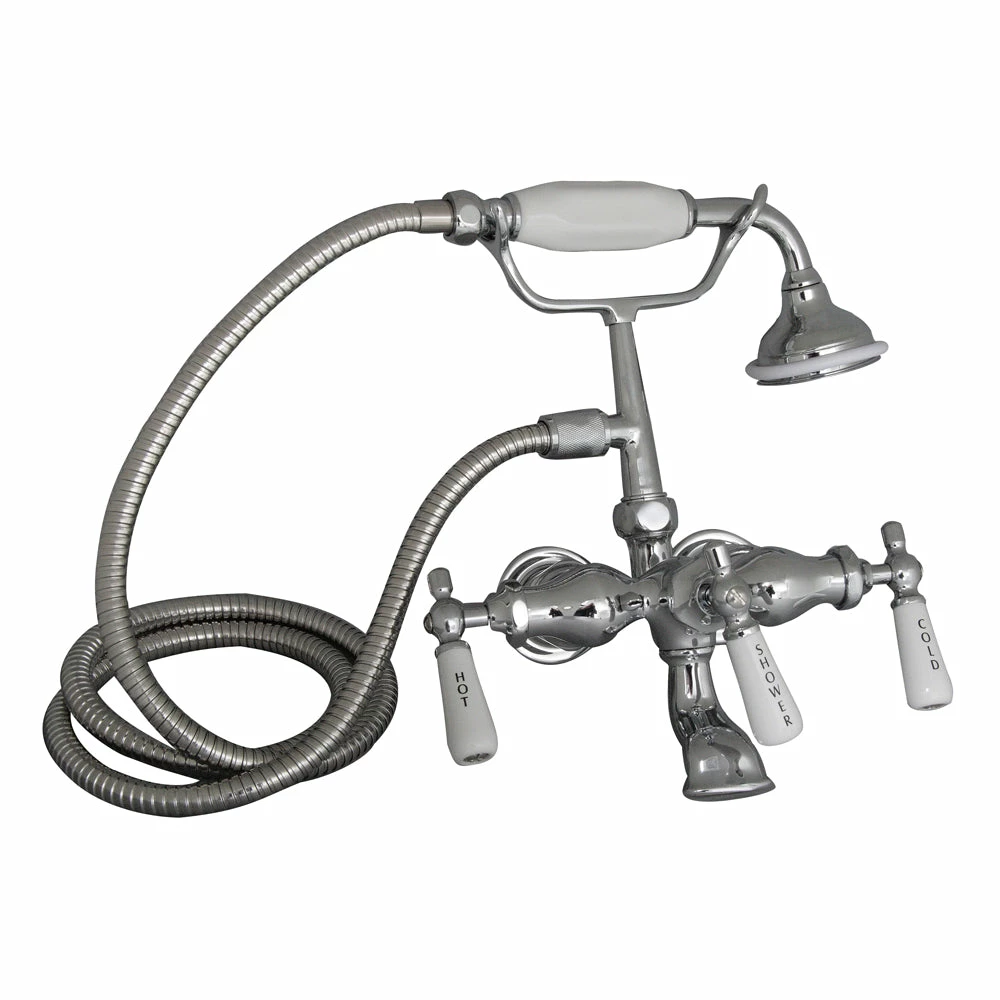 Barclay Products Clawfoot Tub Filler – Elephant Spout With Hand Held Shower 1 Barclay Products Clawfoot Tub Filler – Elephant Spout With Hand Held Shower