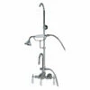 Barclay Products 4023-PL Tub/Shower Converto Unit – Handheld Shower, Riser For Cast Iron Tub