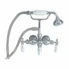 Barclay Products 4025-PL Clawfoot Tub Filler – Hand Held Shower, Old Style Spigot