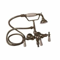Barclay Products 4025-PL Clawfoot Tub Filler – Hand Held Shower, Old Style Spigot -Hansgrohe Shop 4025 PL PN