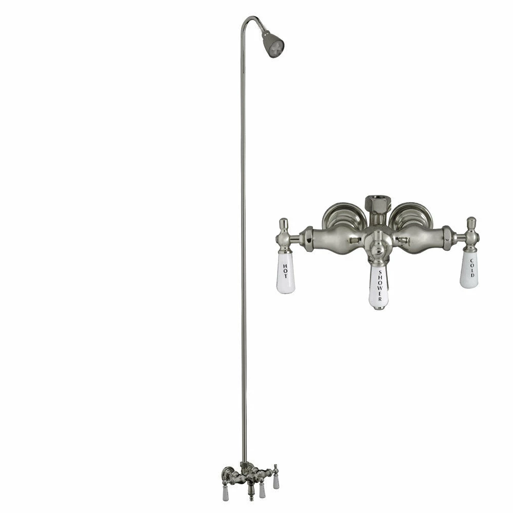 Barclay Products 4030-PL-CP Tub/Shower Converto Unit – Diverter Faucet, Old Style Spigot, Adj. Showerhead For Cast Iron Tub 1 Barclay Products 4030-PL-CP Tub/Shower Converto Unit – Diverter Faucet, Old Style Spigot, Adj. Showerhead For Cast Iron Tub