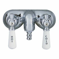 Barclay Products 4051-PL Clawfoot Tub Filler – Old Time Spigot, Lever Handles