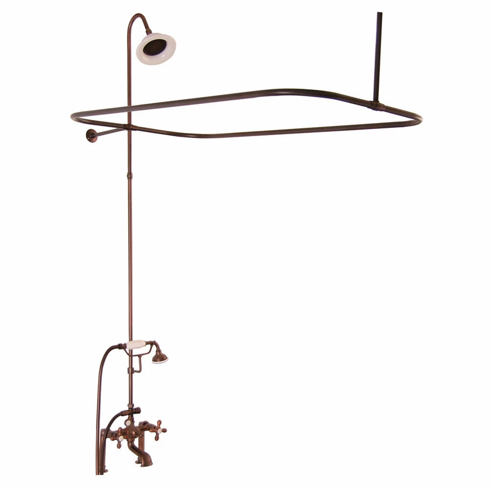 Barclay Products 4063-MC Tub/Shower Converto Unit With Faucet – Elephant Spout, Shower Ring, Riser, Showerhead 5 Barclay Products 4063-MC Tub/Shower Converto Unit With Faucet – Elephant Spout, Shower Ring, Riser, Showerhead - Image 5