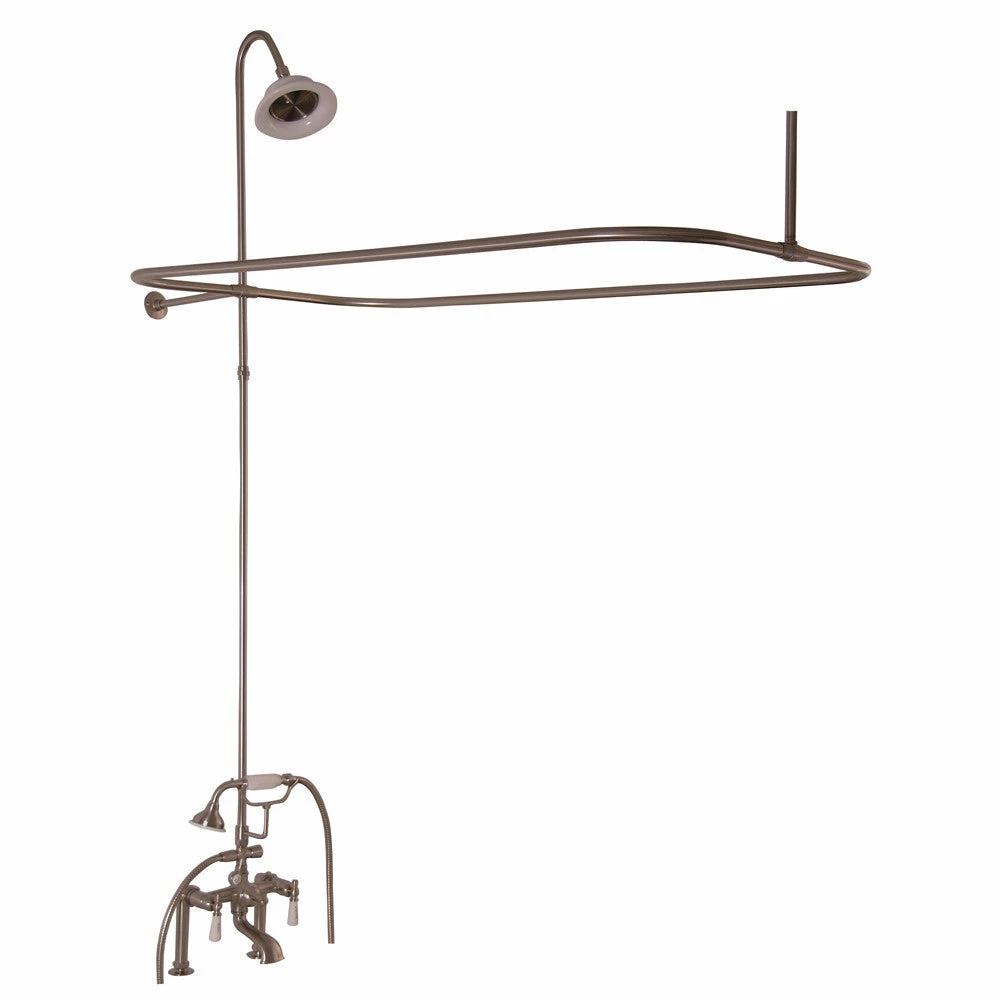 Barclay Products 4063-MC Tub/Shower Converto Unit With Faucet – Elephant Spout, Shower Ring, Riser, Showerhead 2 Barclay Products 4063-MC Tub/Shower Converto Unit With Faucet – Elephant Spout, Shower Ring, Riser, Showerhead - Image 2