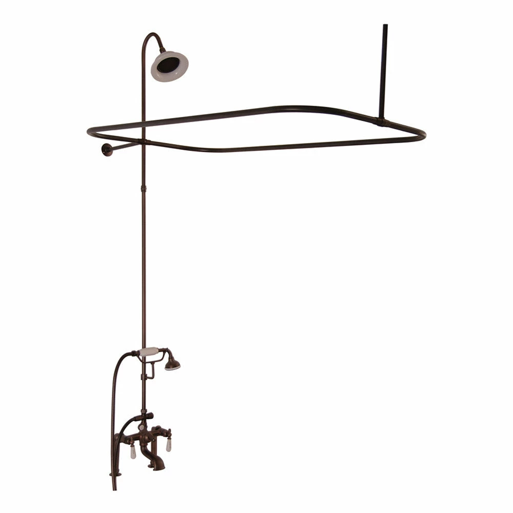 Barclay Products 4063-MC Tub/Shower Converto Unit With Faucet – Elephant Spout, Shower Ring, Riser, Showerhead 6 Barclay Products 4063-MC Tub/Shower Converto Unit With Faucet – Elephant Spout, Shower Ring, Riser, Showerhead - Image 6