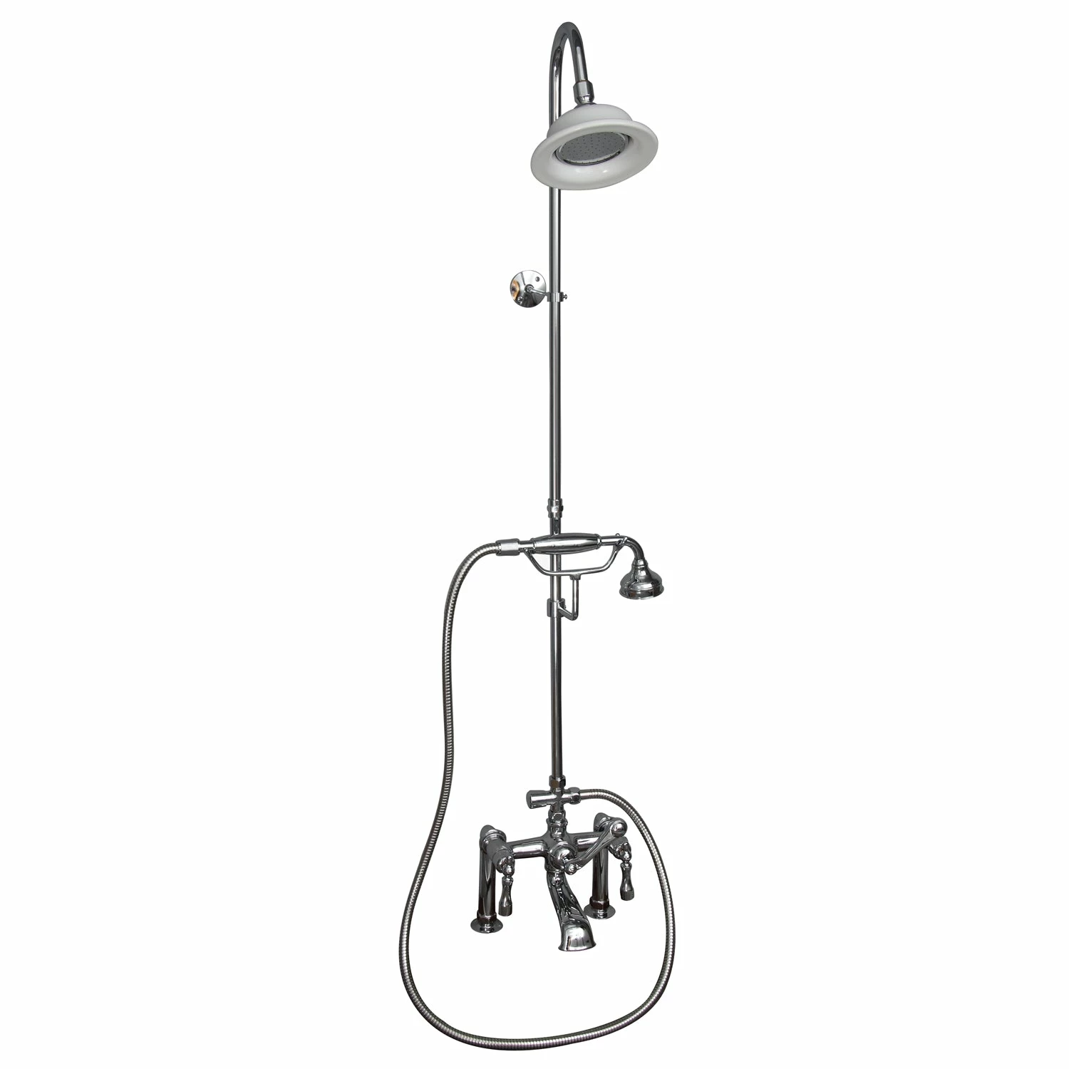 Barclay Products Clawfoot Tub/Shower Converto Unit With Handshower 1 Barclay Products Clawfoot Tub/Shower Converto Unit With Handshower