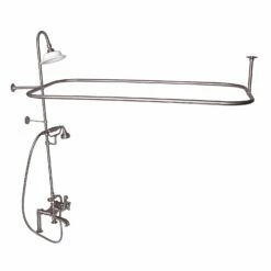 Barclay Products Rectangular Shower Unit ā Metal Cross Handles