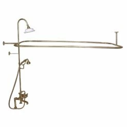 Barclay Products Rectangular Shower Unit – Metal Cross Handles -Hansgrohe Shop 4065 MC PB b92faa10 49d5 4f80 9751 a190f3ec2d1a