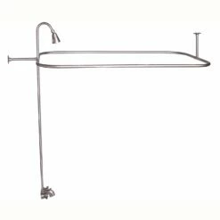 Barclay Products Code Spout āDā Rod Clawfoot Tub Shower Unit