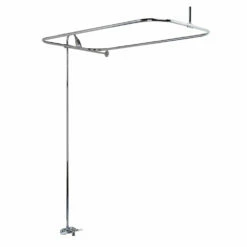 Barclay Products Converto Rectangular Shower Unit With Side Wall Support