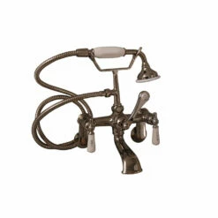 Barclay 4602 Clawfoot Tub Filler – Elephant Spout, Hand Held Shower, Swivel Mounts -Hansgrohe Shop 4602 PL PN