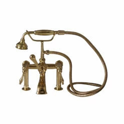 Barclay Products Clawfoot Rim-Mounted Filler With Hand-Held Shower – Metal Lever Handles 8 Barclay Products Clawfoot Rim-Mounted Filler With Hand-Held Shower – Metal Lever Handles -Hansgrohe Shop 4603 ML PB