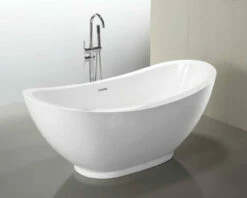 MTD Vanities Seal 6516 69" Modern Freestanding Acrylic Bathtub -Hansgrohe Shop 6516 58372