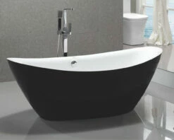 MTD Vanities Newport 6807 67" Modern Freestanding Acrylic Bathtub -Hansgrohe Shop 6807 17779