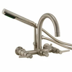 Barclay Products Clawfoot Tub Filler – Gooseneck Spout & Lever Handles