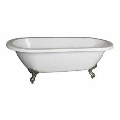 Barclay Collier 70" Acrylic Double Roll Freestanding Bathtub