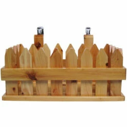 Alfi Brand AB1139 61" Free Standing Cedar Wooden Bathtub With Fixtures & Headrest -Hansgrohe Shop AB1139 1