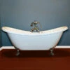 Cambridge Plumbing Acrylic Double Ended Slipper Bathtub 68" X 28"