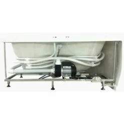 EAGO AM125ETL 5' Double Corner Acrylic White Whirlpool Bathtub -Hansgrohe Shop AM125 1 2