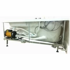 EAGO AM161-L 59" Single Person Corner White Acrylic Whirlpool Bathtub -Hansgrohe Shop AM161 L 2 2