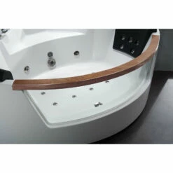 EAGO AM197ETL 5 Ft Clear Rounded Corner Acrylic Whirlpool Bathtub For Two -Hansgrohe Shop AM197 3