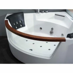 EAGO AM197ETL 5 Ft Clear Rounded Corner Acrylic Whirlpool Bathtub For Two -Hansgrohe Shop AM197 5 2
