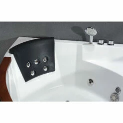 EAGO AM197ETL 5 Ft Clear Rounded Corner Acrylic Whirlpool Bathtub For Two -Hansgrohe Shop AM197 9