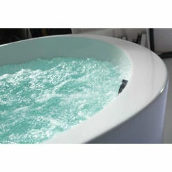 EAGO AM2130 66 Inch Round Freestanding Acrylic Air Bubble Bathtub -Hansgrohe Shop AM2130 2