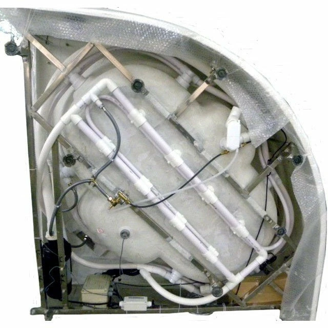 EAGO AM505ETL 61'' 2 Person 14 Jets Corner Waterfall White Whirlpool Bathtub 5 EAGO AM505ETL 61'' 2 Person 14 Jets Corner Waterfall White Whirlpool Bathtub - Image 5