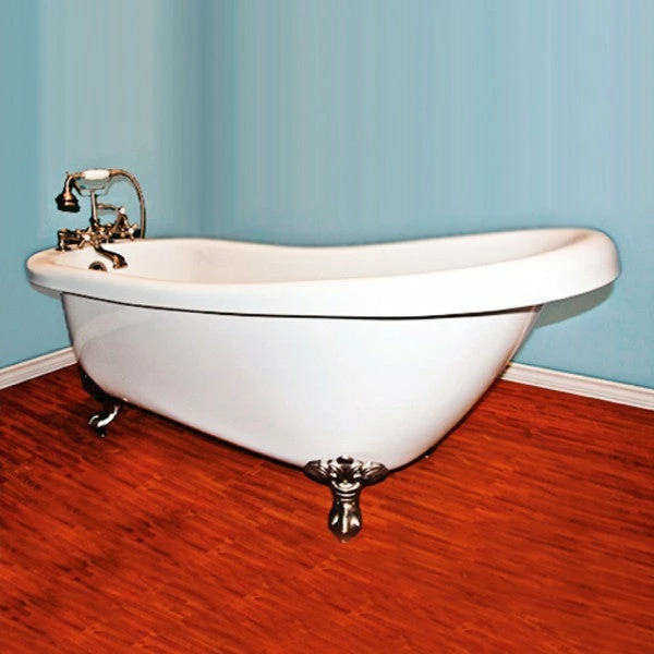 Cambridge Plumbing Acrylic Slipper Bathtub 67" X 28" 1 Cambridge Plumbing Acrylic Slipper Bathtub 67" X 28"