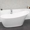 Barclay - Lydia 65" Acrylic Slipper Tub With Integrated Drain And Overflow - ATSN65IG
