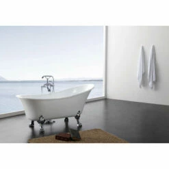 A & E Bath And Shower Dorya Acrylic 69" Premium All-in-One Clawfoot Freestanding Tub Kit 14 A & E Bath And Shower Dorya Acrylic 69" Premium All-in-One Clawfoot Freestanding Tub Kit -Hansgrohe Shop AandE Bath and Shower Dorya 69 x 28 Clawfoot Bathtub 1