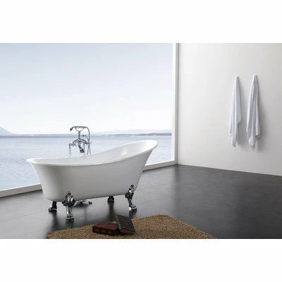 A & E Bath And Shower Dorya Acrylic 69" Premium All-in-One Clawfoot Freestanding Tub Kit 3 A & E Bath And Shower Dorya Acrylic 69" Premium All-in-One Clawfoot Freestanding Tub Kit - Image 3