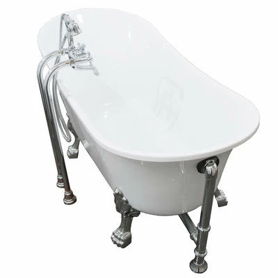 A & E Bath And Shower Dorya Acrylic 69" Premium All-in-One Clawfoot Freestanding Tub Kit 5 A & E Bath And Shower Dorya Acrylic 69" Premium All-in-One Clawfoot Freestanding Tub Kit - Image 5