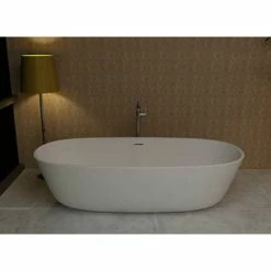 Atlantis Whirlpools Asaro 7131AS 71 X 31 Artificial Stone Freestanding Bathtub