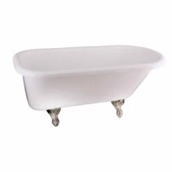 Barclay Asia Acrylic Double Roll Top Freestanding Bathtub
